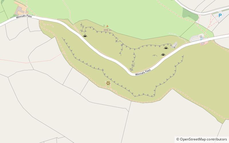 Winnats Pass location map