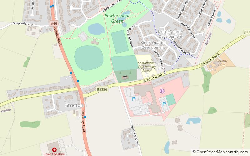 St Matthew's Church location map