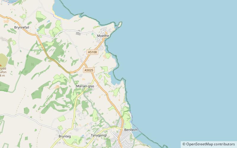 traeth bychan anglesey location map