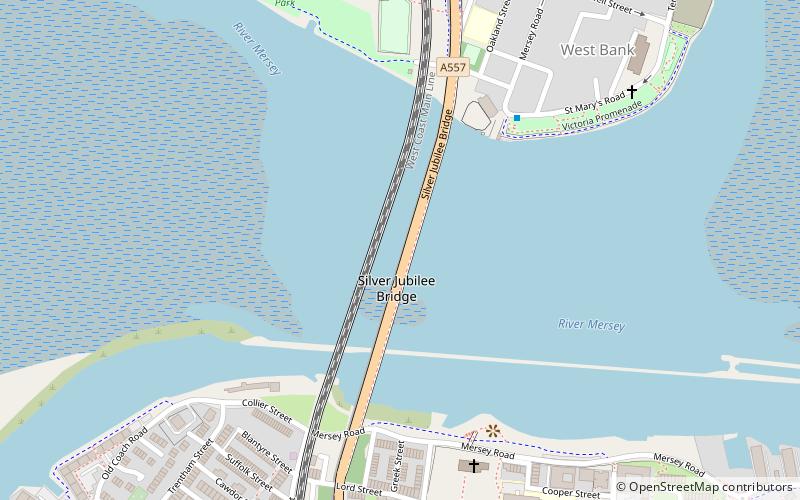 Silver Jubilee Bridge location map