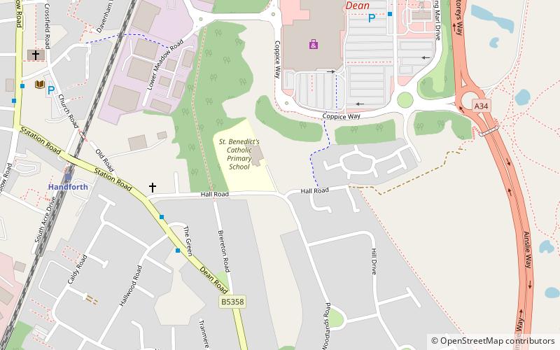 Handforth Hall location map