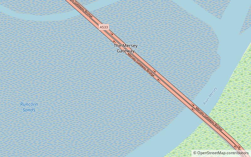 Mersey Gateway Bridge location map