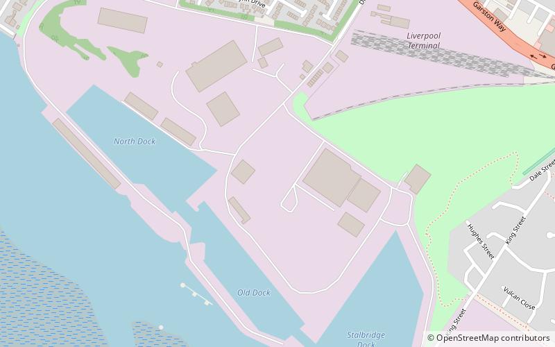 port of garston liverpool location map