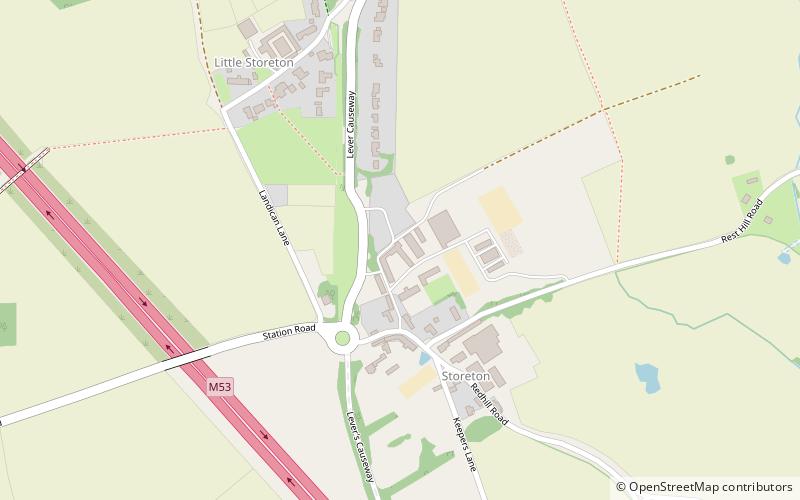Storeton Hall location map