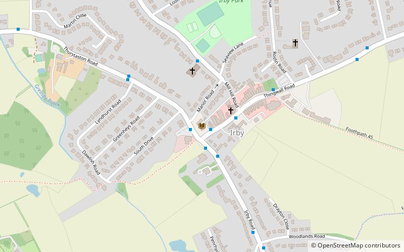 Irby Hall location map