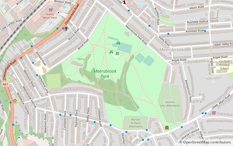 Meersbrook Park location map