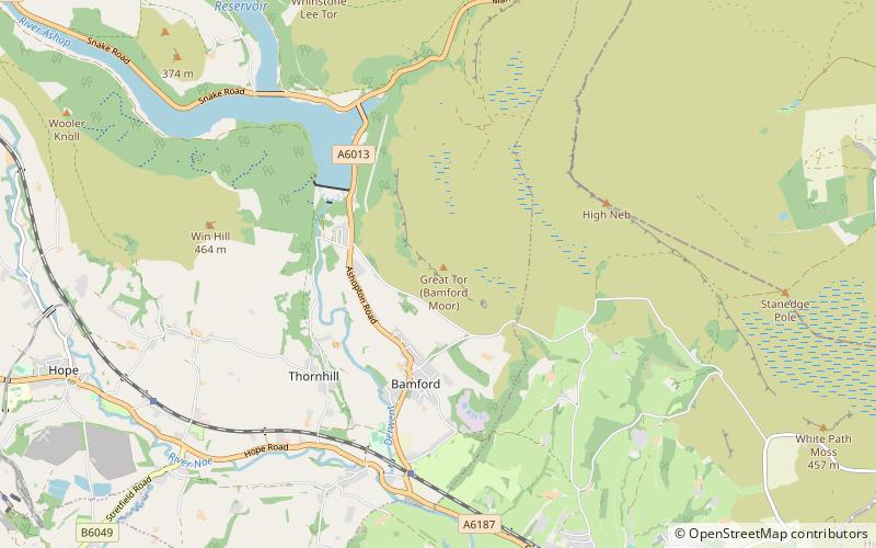 Bamford Edge location map