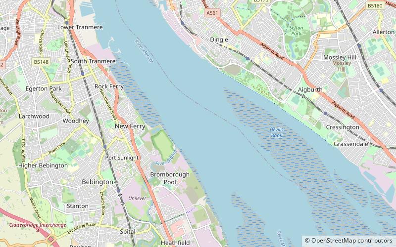 Bromborough Dock location map