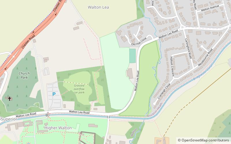 walton lea road warrington location map