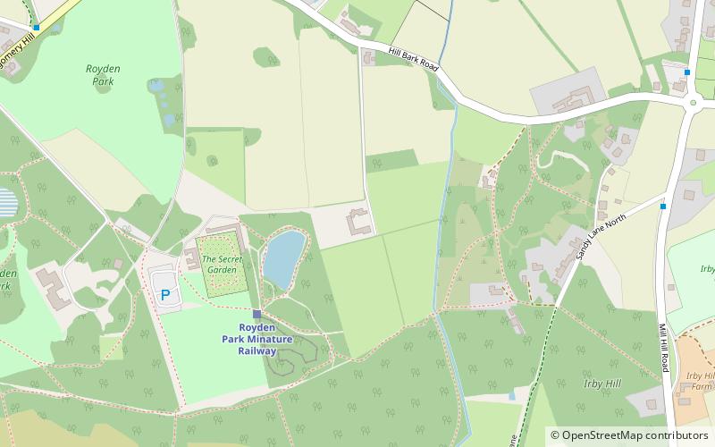 Hill Bark Farmhouse location map