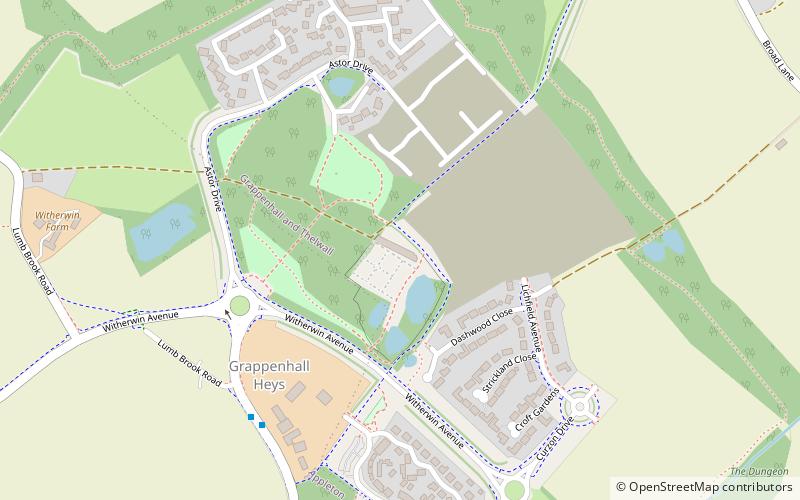 Grappenhall Heys Walled Garden location map