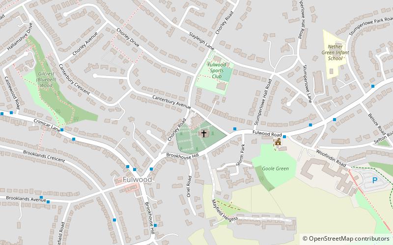 Christ Church Fulwood location map