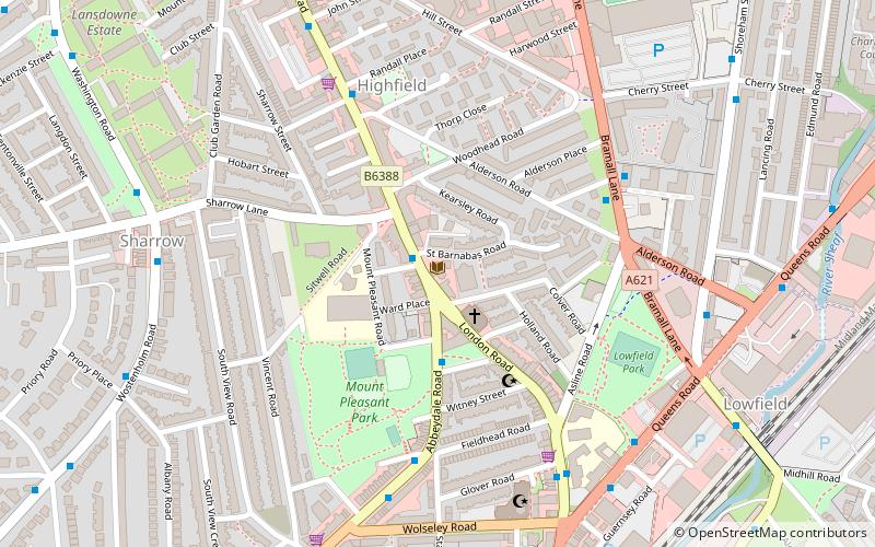 Highfield Stadium location map