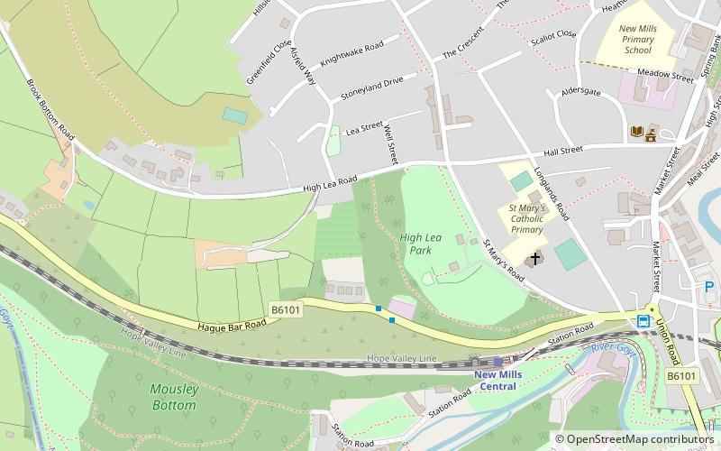 New Mills Community Orchard location map