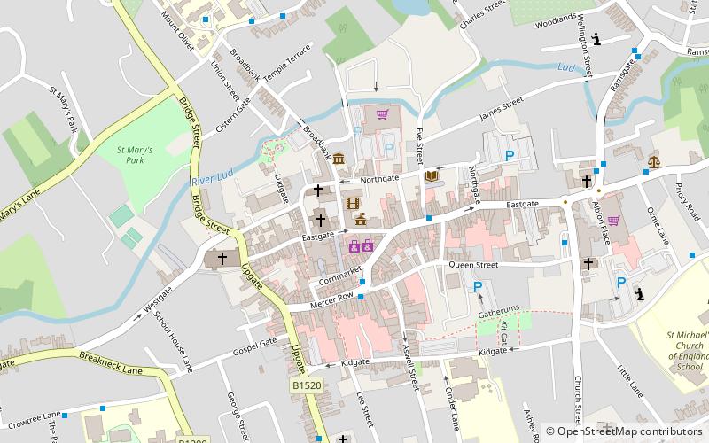 Louth Town Hall location map