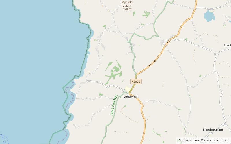 Carreglwyd location map