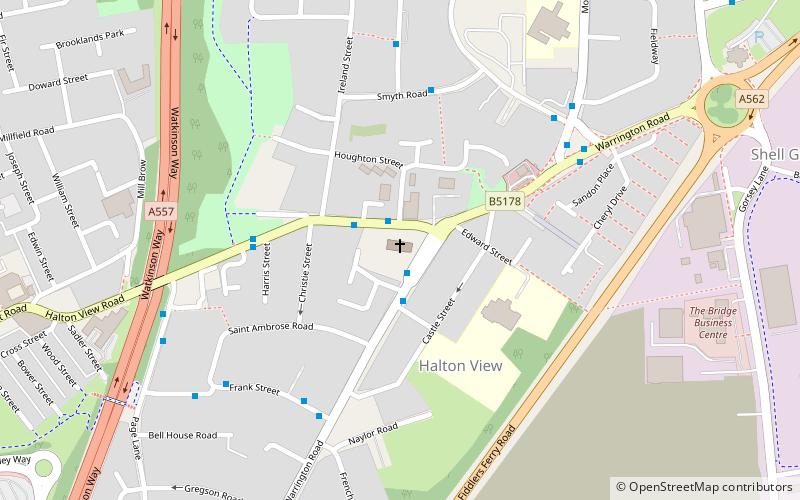 st ambrose church widnes location map