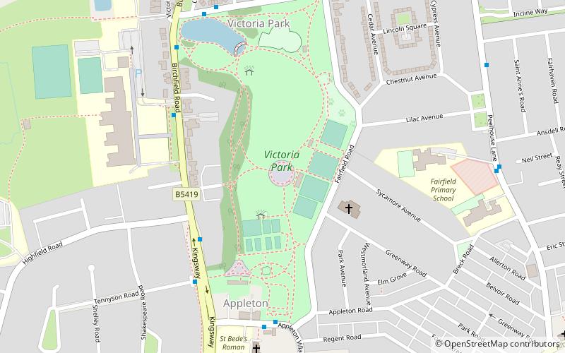 Widnes War Memorial location map