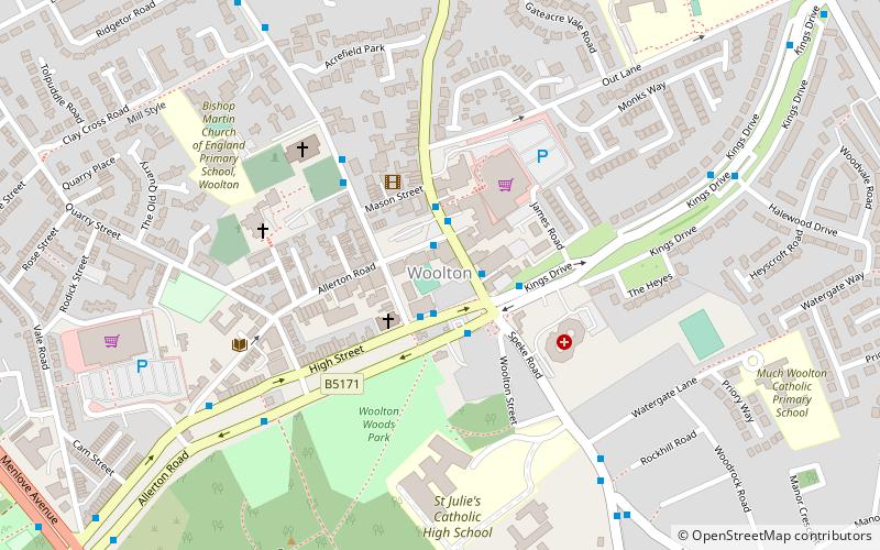 Woolton location map