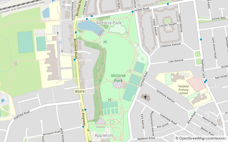 Victoria Park location map