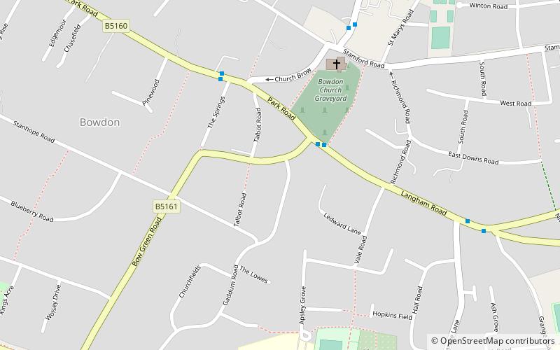 Bowdon location map