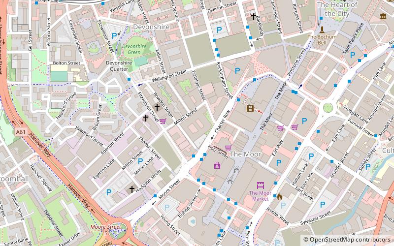 Vita Student Sheffield location map