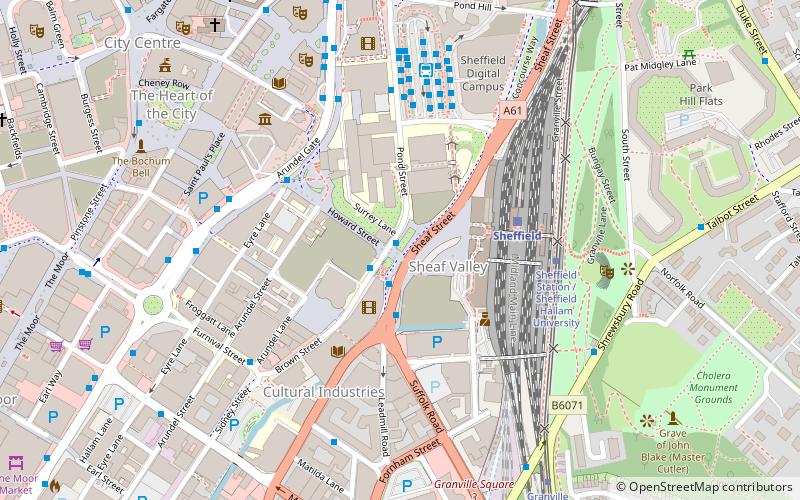 Sheaf Square location map