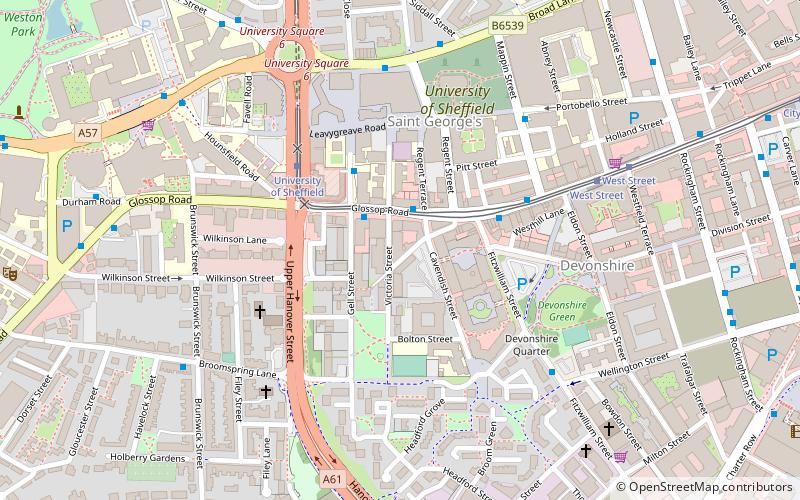 Glossop Road Baths location map