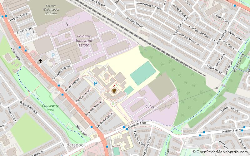 priestley college warrington location map
