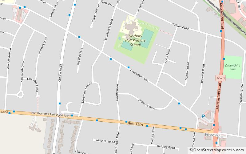 norbury stockport location map