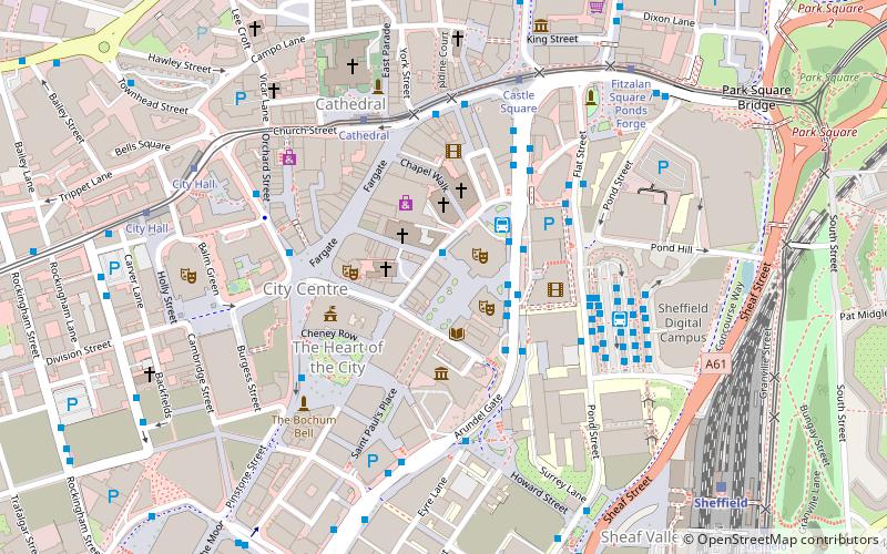Crucible Theatre location map