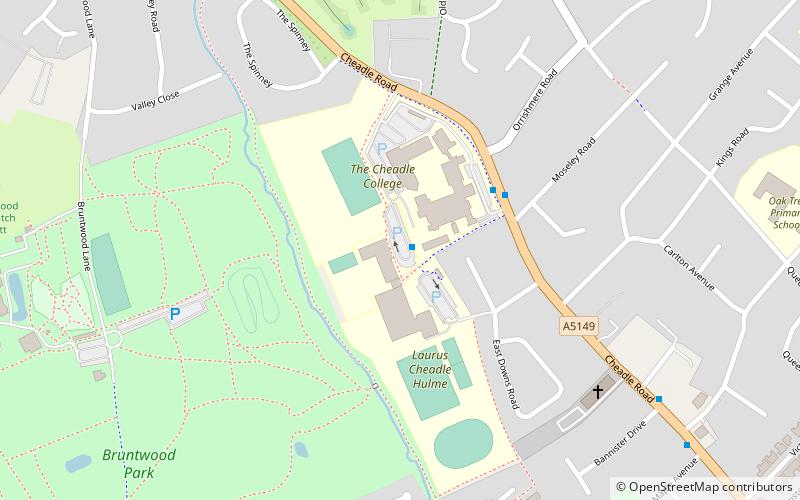 Cheadle and Marple Sixth Form College location map