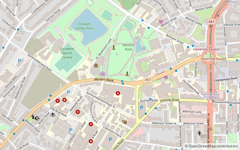 York and Lancaster Memorial location map