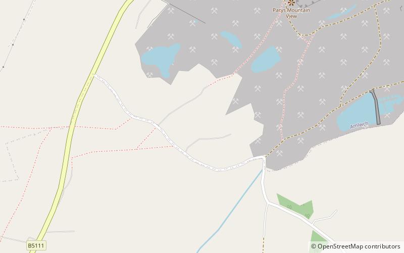 Parys Mountain location map