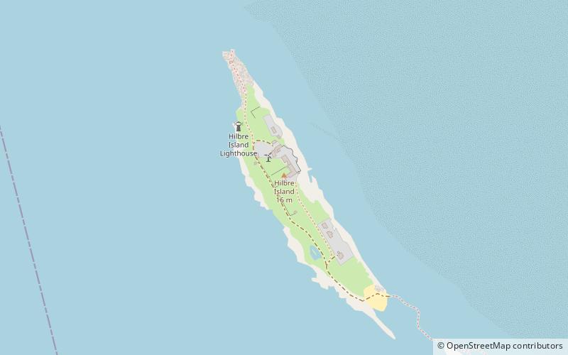 Phare de Hilbre Island location map