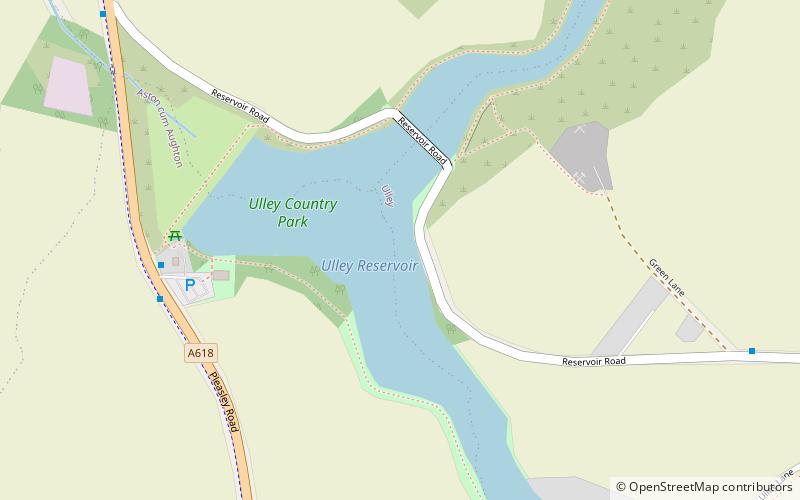 Ulley Reservoir location map