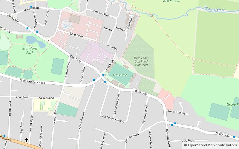 Moss Lane location map