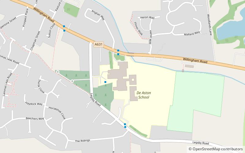 De Aston School location map