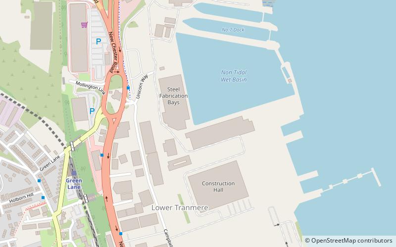 Wirral Waters location map