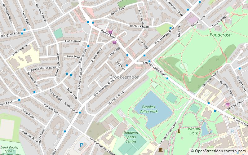 Crookesmoor Road location map