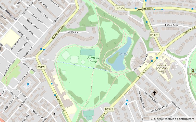Prince's Park location map