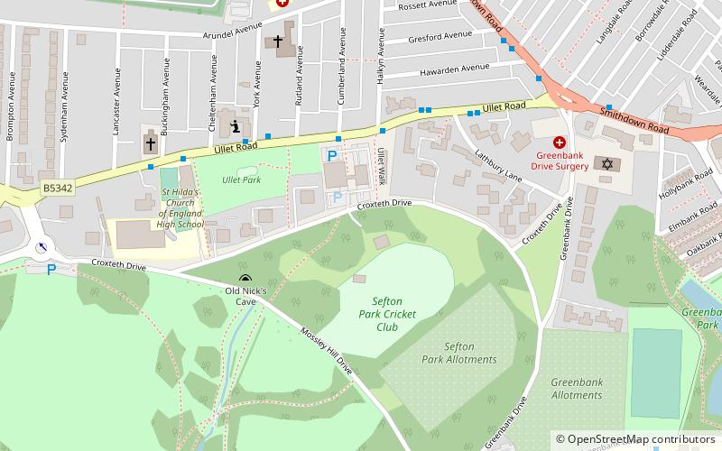 Sefton Park Cricket Club location map