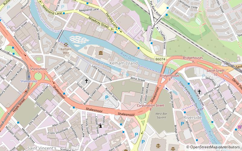 Kelham Island Brewery location map