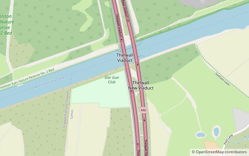 Thelwall Viaduct location map
