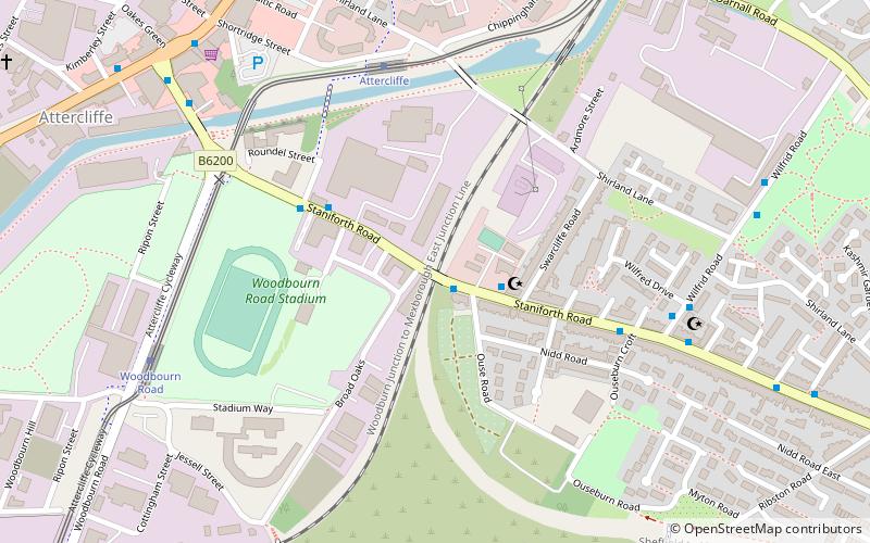 Staniforth Road location map