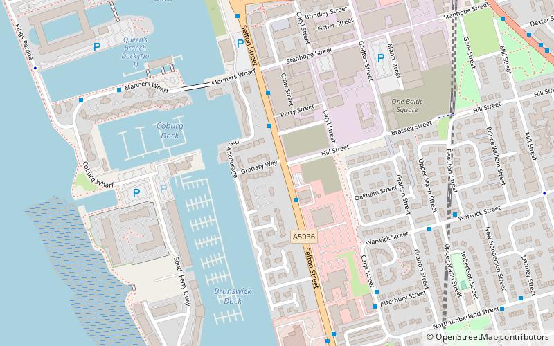 Brunswick Dock location map