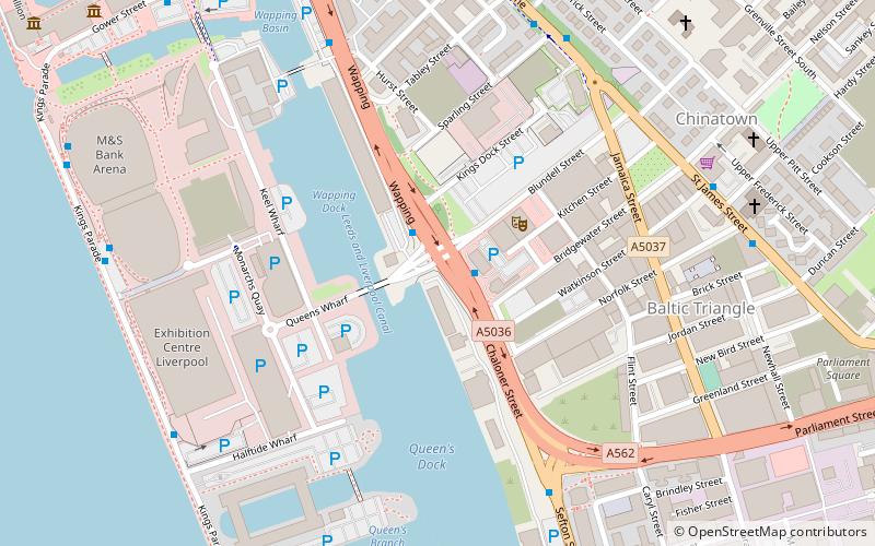 Wapping Dock location map