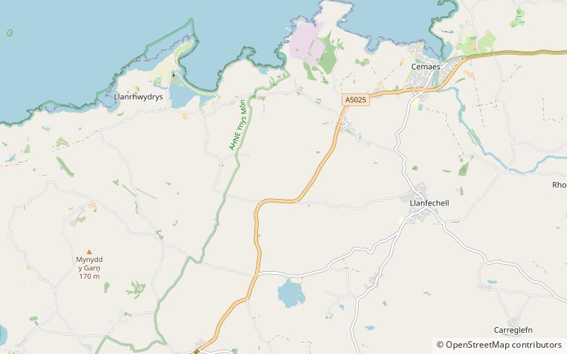 Cae Gwyn SSSI location map