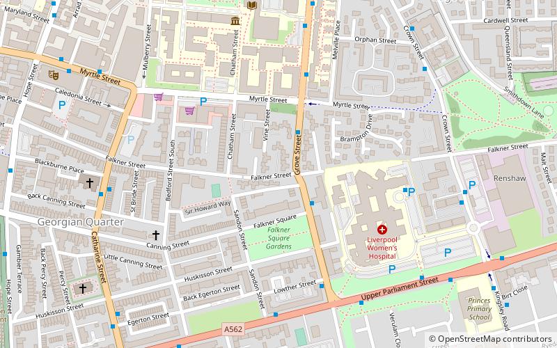 Falkner Street location map