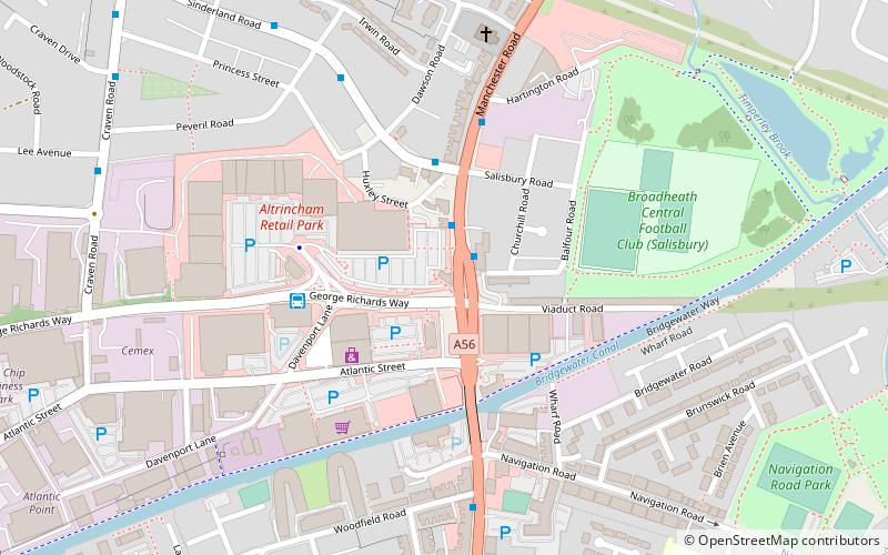 the railway altrincham location map